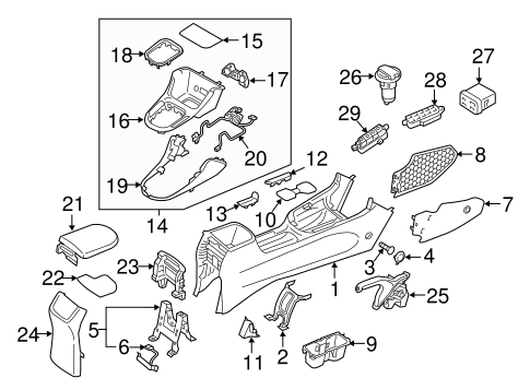 Console for 2018 Hyundai Elantra GT #1