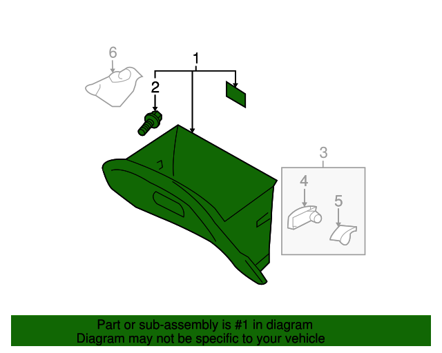 Genuine Hyundai 84510-1E400-OR Glove Box Housing