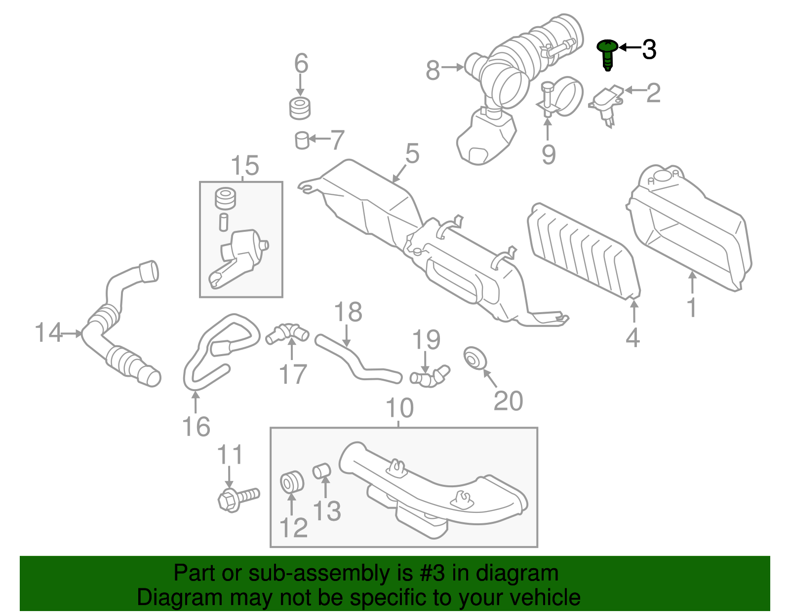 Air Mass Sensor Screw - Scion (SU003-02922)