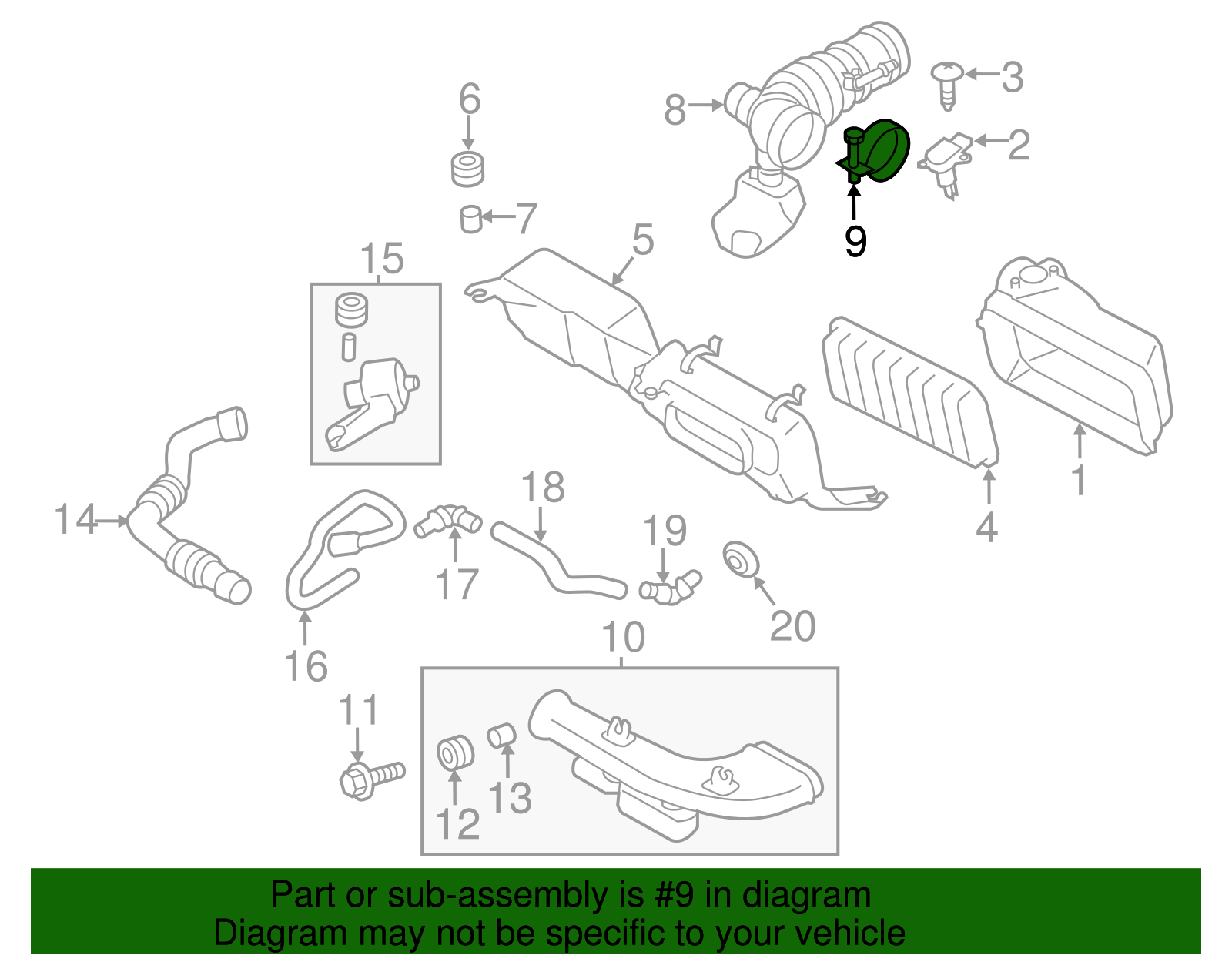 Air Inlet Hose Clamp - Scion (SU003-01217)