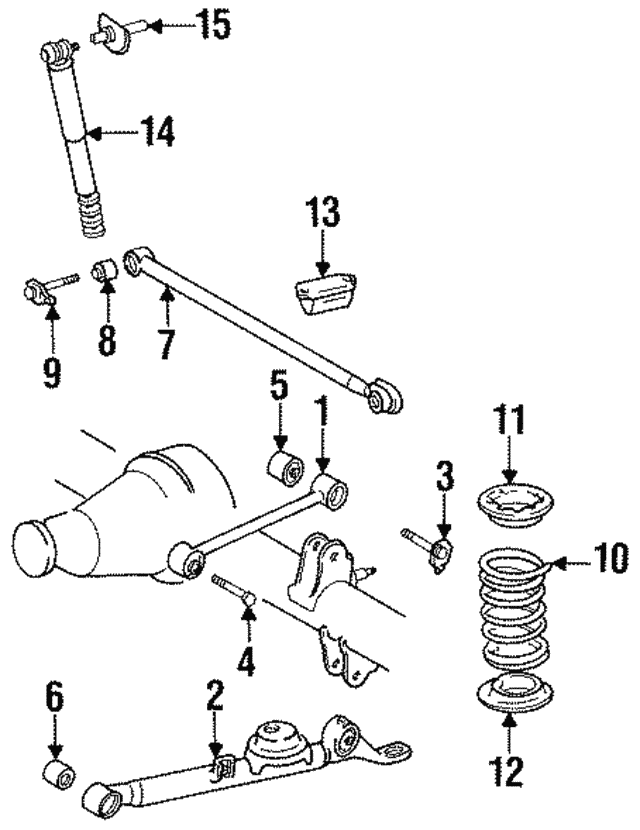 19911997 Toyota Previa Trailing Arm Bushing 4870228080 Toyota Parts