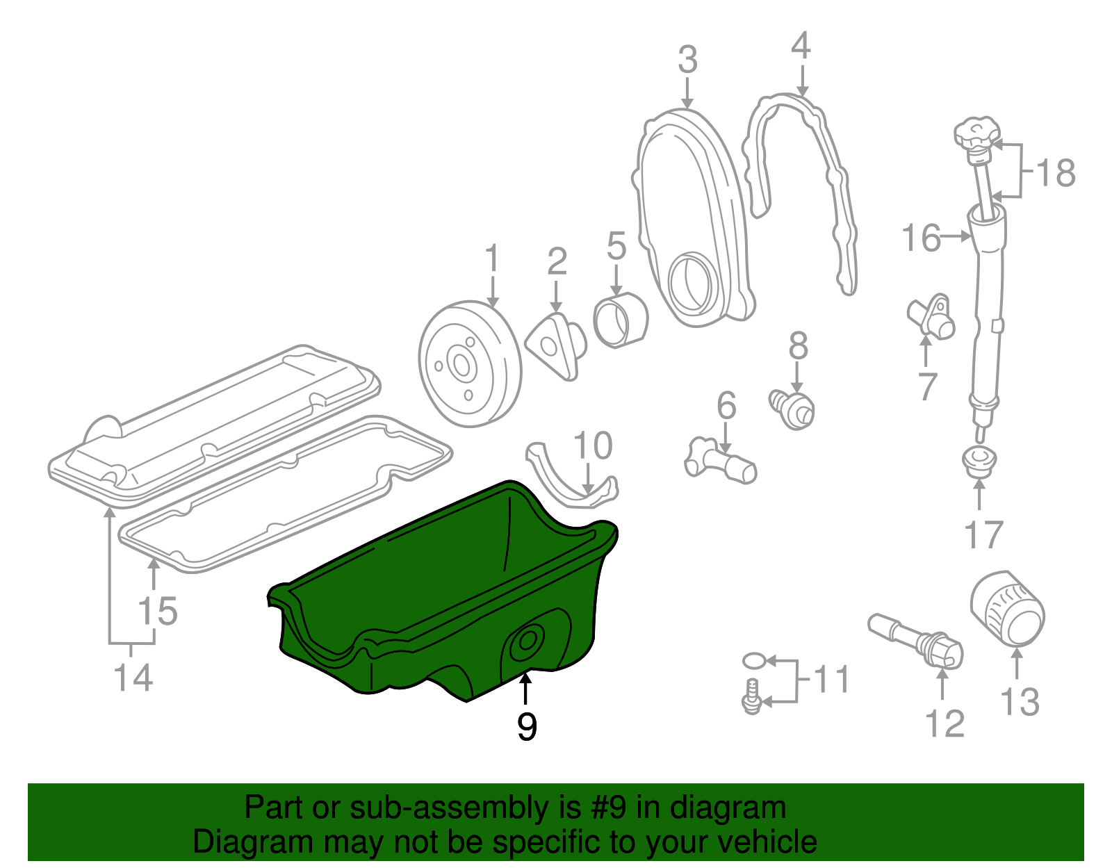 Oil Pan - GM (88890999)