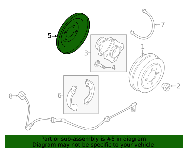 20132019 Nissan Sentra Backing Plate 440303SG0A Nissan Parts Plus