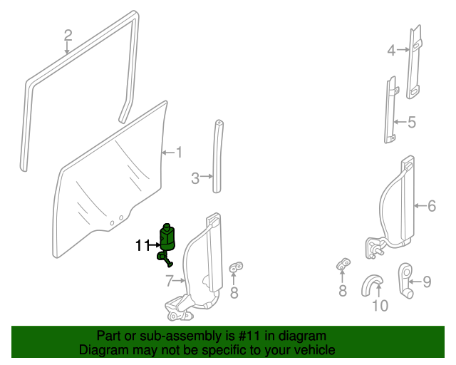 20002006 Mazda MPV Window Motor LC627258XA