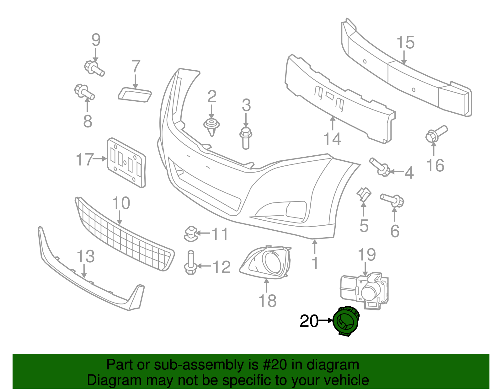 Park Sensor Retainer - Toyota (89348-71010-A1)