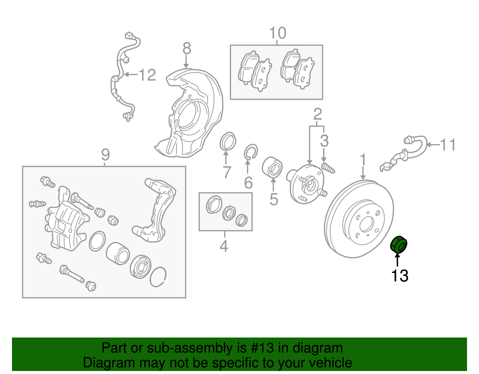Axle Nut - Toyota (90178-22001)
