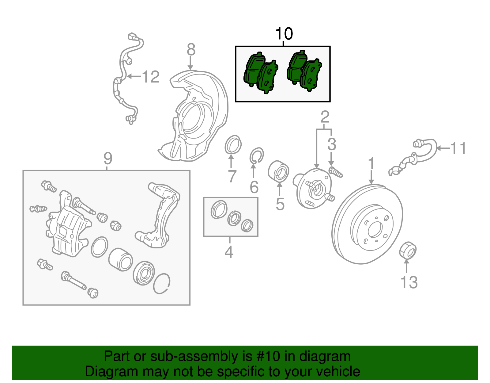 Brake Pads Front - Toyota (04465-02050)