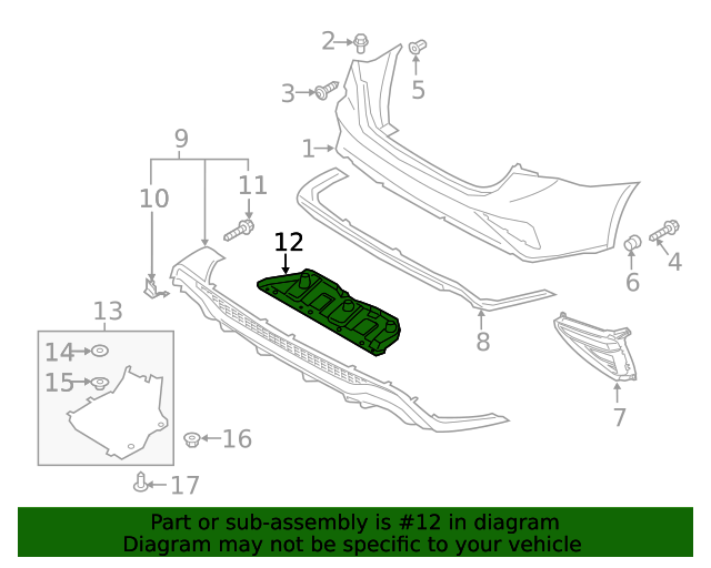 866A1M7200 Skid Plate 20202021 Kia Forte Kia.Parts Store