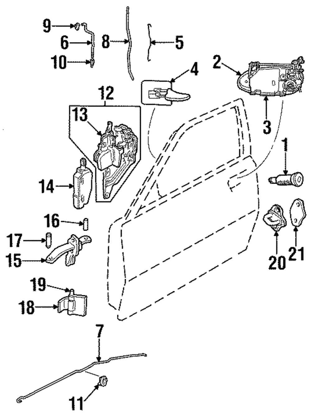 Door Lock Striker - GM (9175115)