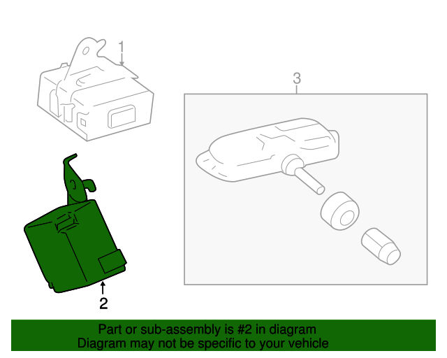 8976021021 TPMS Antenna 20112016 Scion tC OEM Genuine Toyota Parts