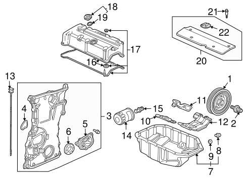 Engine Parts for 2006 Acura TSX OEM Parts Online