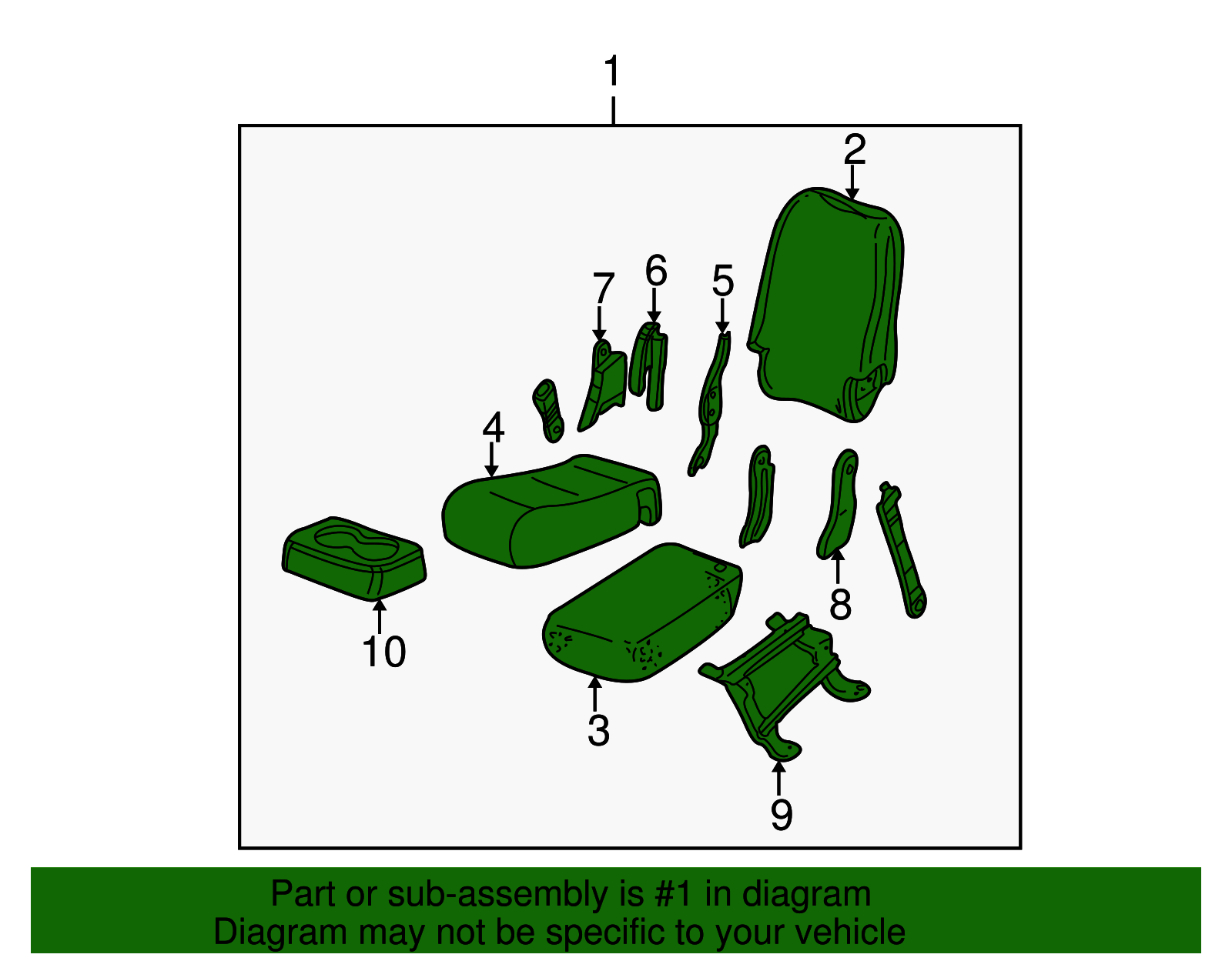 Seat Assembly - GM (88941153)