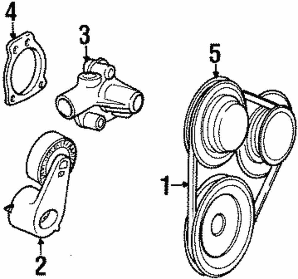 Accessory Drive Belt - Ford (E8PZ-8620-C)