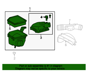 2016-2024 Lexus Air Cleaner Assembly 17700-36410 | OEM Parts Online