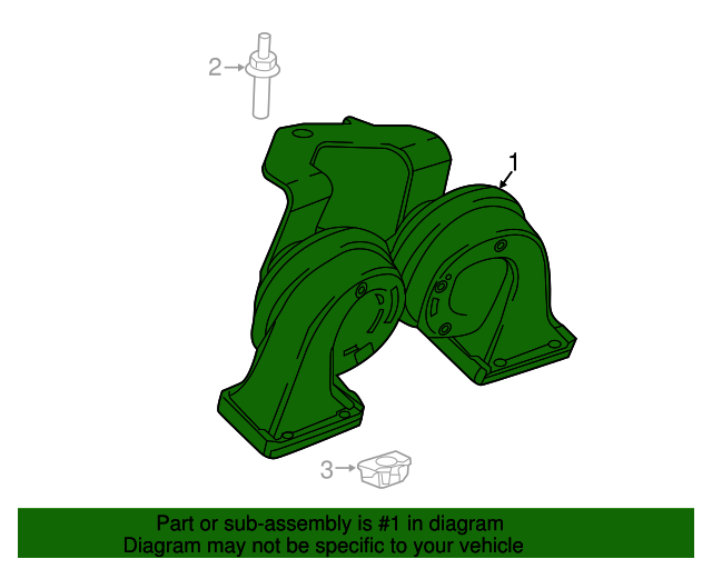 23467528 GM Dual Note Horn GM Parts Store