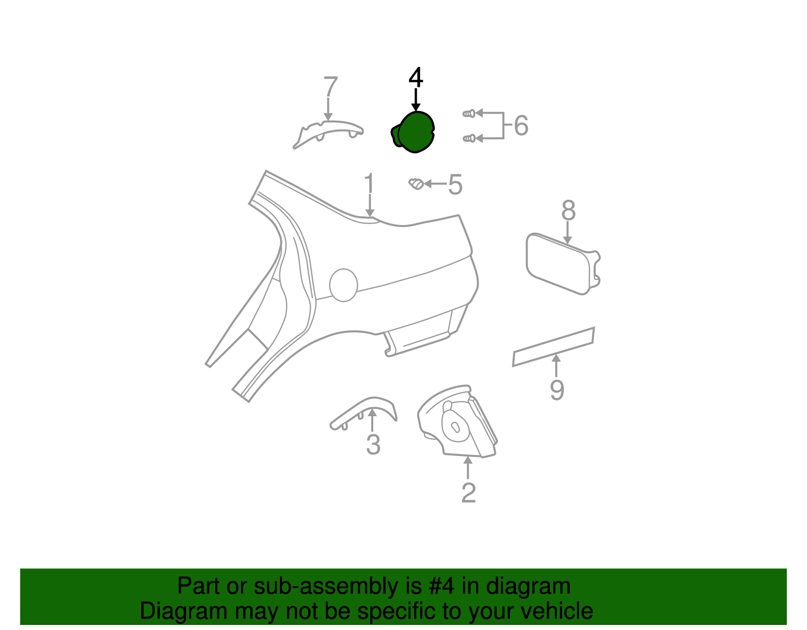 Fuel Door - GM (25697148)