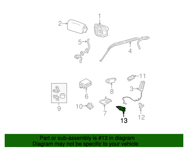 Genuine OEM Ford Part Occupant Sensor 7L2Z14B422A Genuine OEM Ford Parts & Accessories