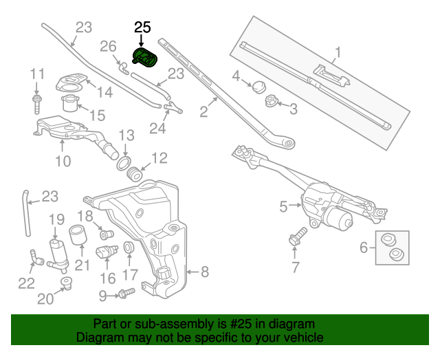 2012-2018 Audi Nozzle 4G8-955-987-A | Audi USA Parts