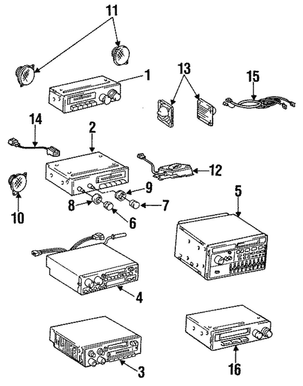 Radio Chassis - Toyota (86120-16350)