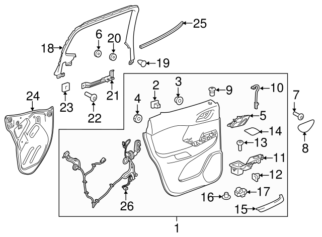 2013-2024 GM Multi-Purpose Retainer 25694574 GM | GMPartsDirect.com