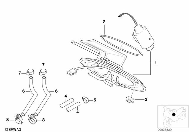 13711342368 - Retour Fuel Hose 1996-2005 BMW-Motorrad | BMW 