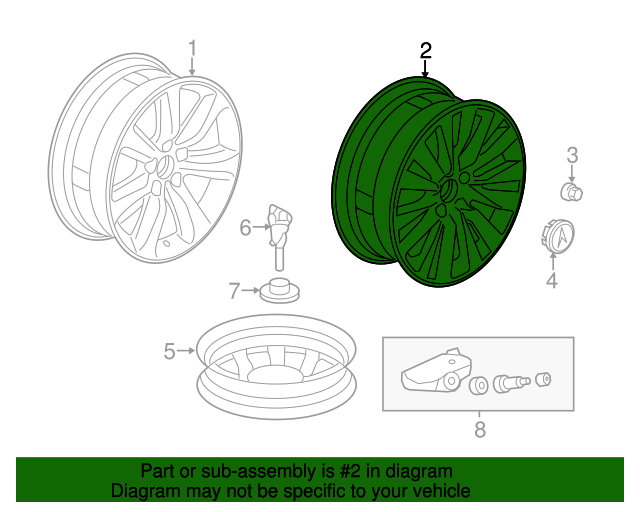 Genuine OEM Acura Wheel, Alloy Part 42800TY2A72 Acura Parts For Less