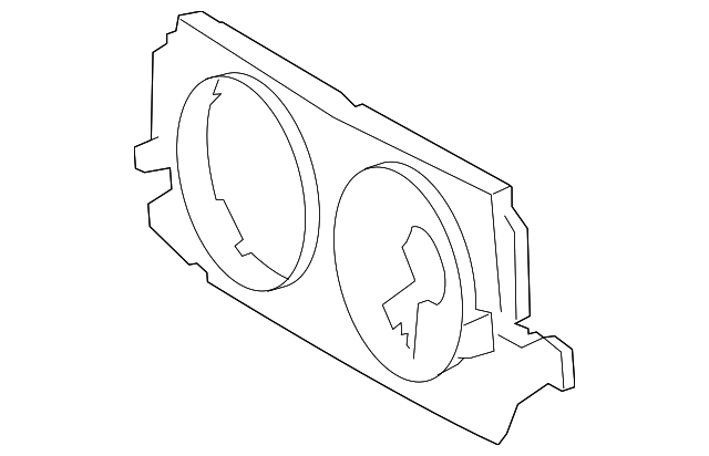 Genuine Chrysler 68013658AA Fan Shroud