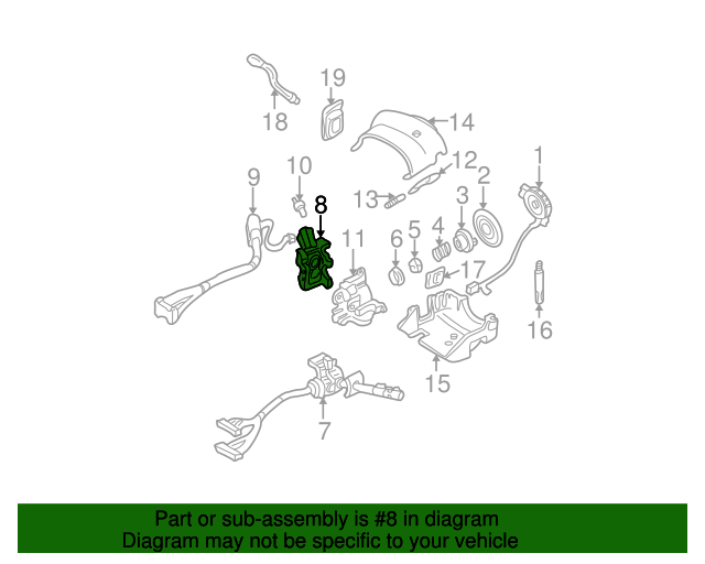 19982000 GM Ignition Lock Cylinder Case 26049449