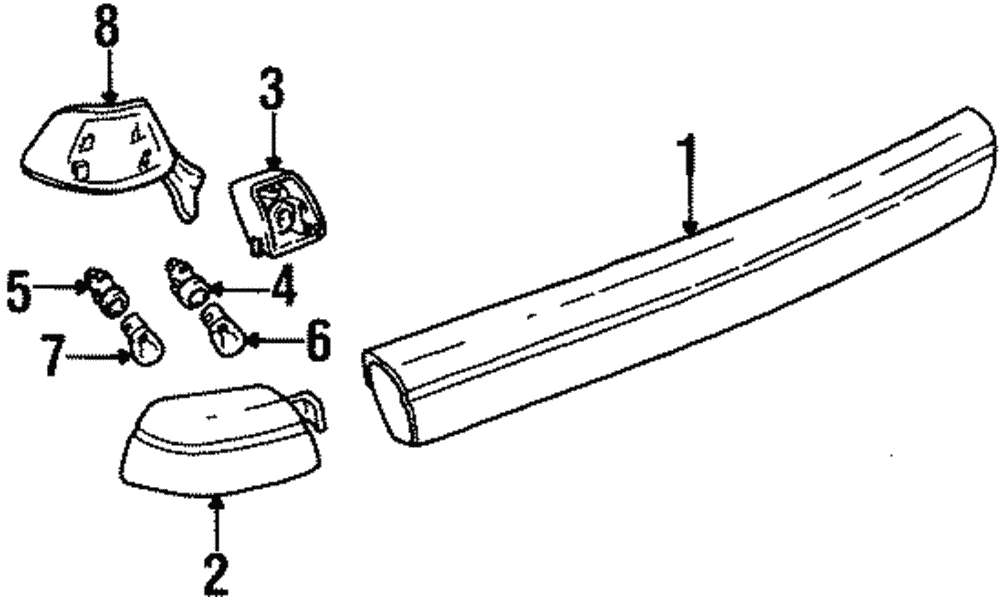 Lamp, Tail - GM (90541264)