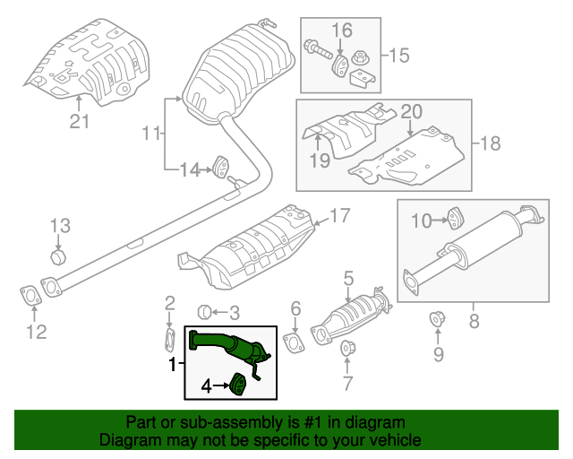Kia 20112017 Kia Optima Exhaust Pipe 286102T110 KIA Parts Hub Kia