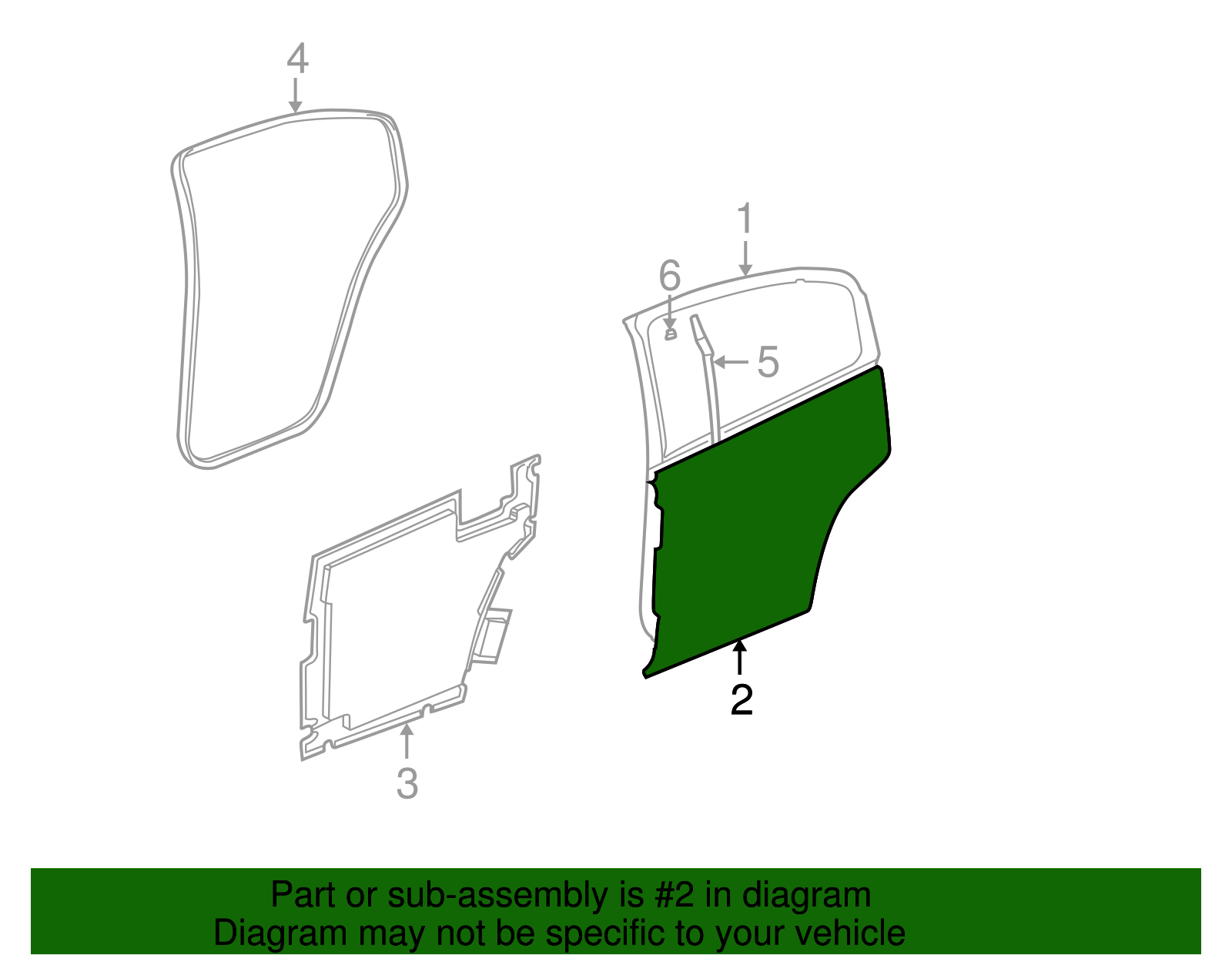 Panel, Rear S/D Otr - GM (10385006)