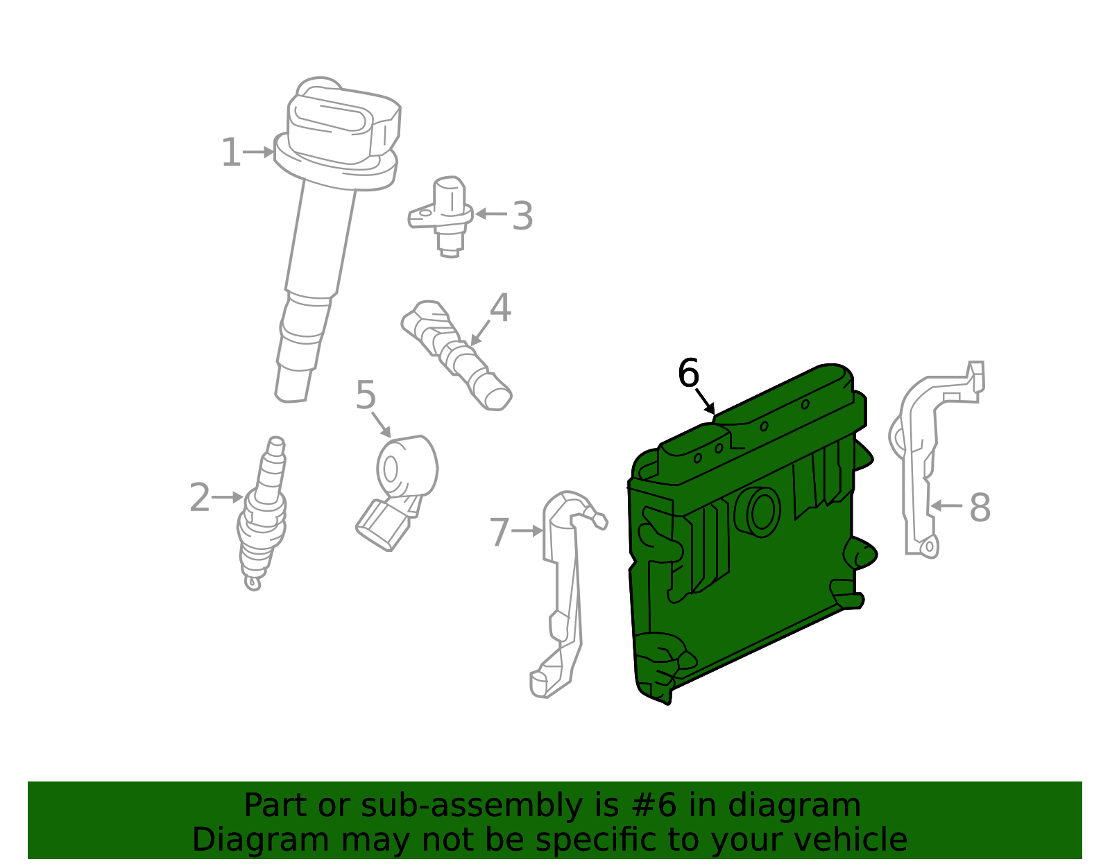 Engine Control Module (ECM) - Toyota (89666-02E00)