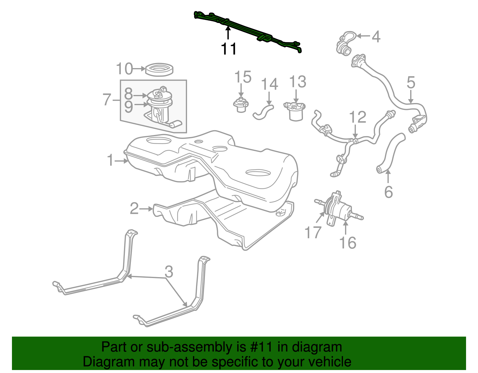 Hose - Ford (YW4Z-9324-AA)