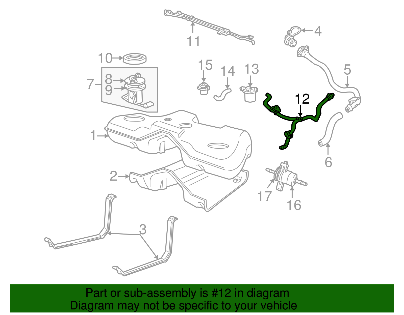 Tube Assembly - Ford (XW4Z-9C047-AB)