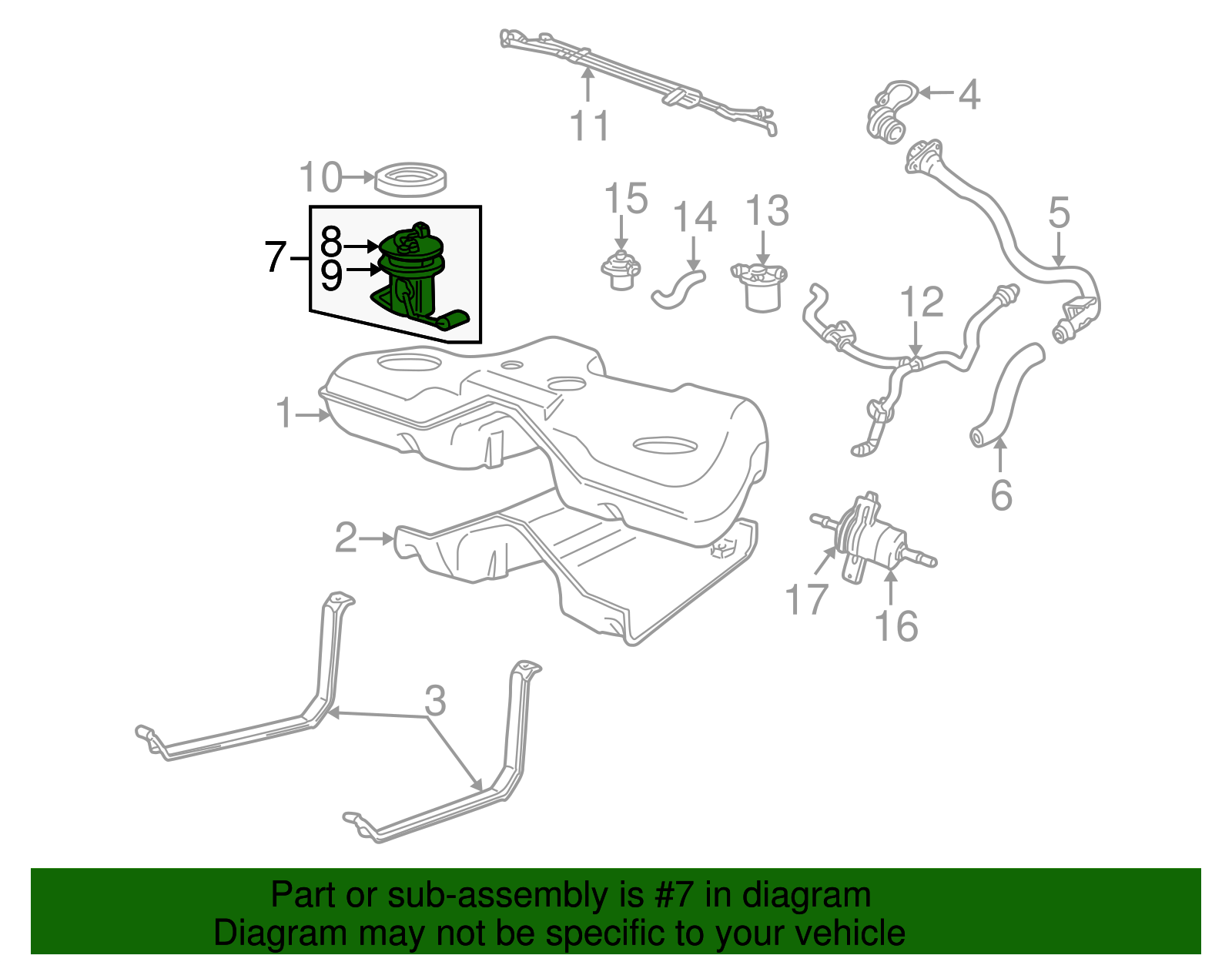 Fuel Pump Assembly - Ford (YW4Z-9H307-BB)