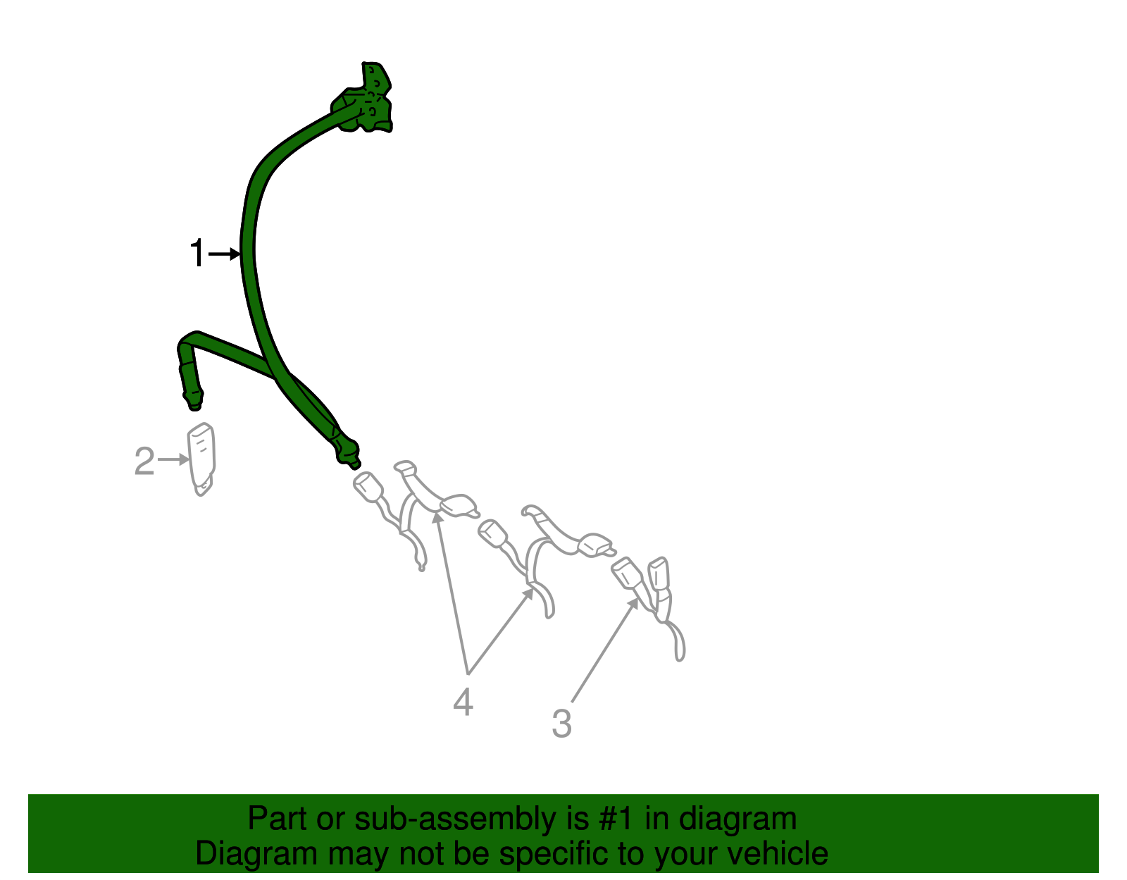 Belt & Retractor - GM (88935237)