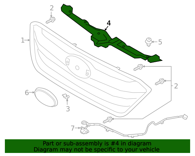 2020 Subaru Sight Shield 57731AN14A