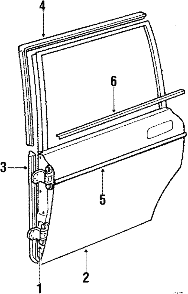 19861993 Volvo Body Side Molding 1312779