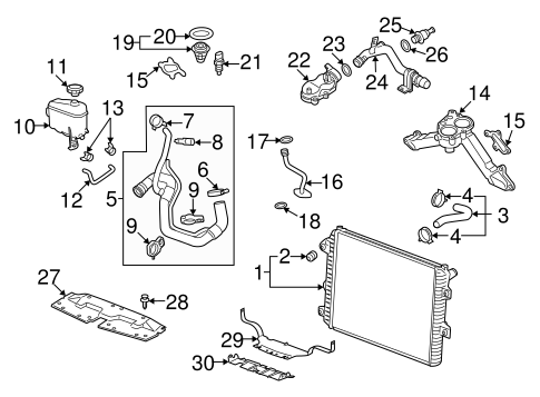 Radiator & Components for 2007 Chevrolet Silverado 2500 HD ...