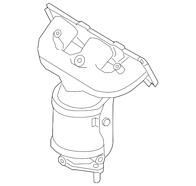 285103CLA0 Catalytic Converter With Integrated Exhaust Manifold 2016