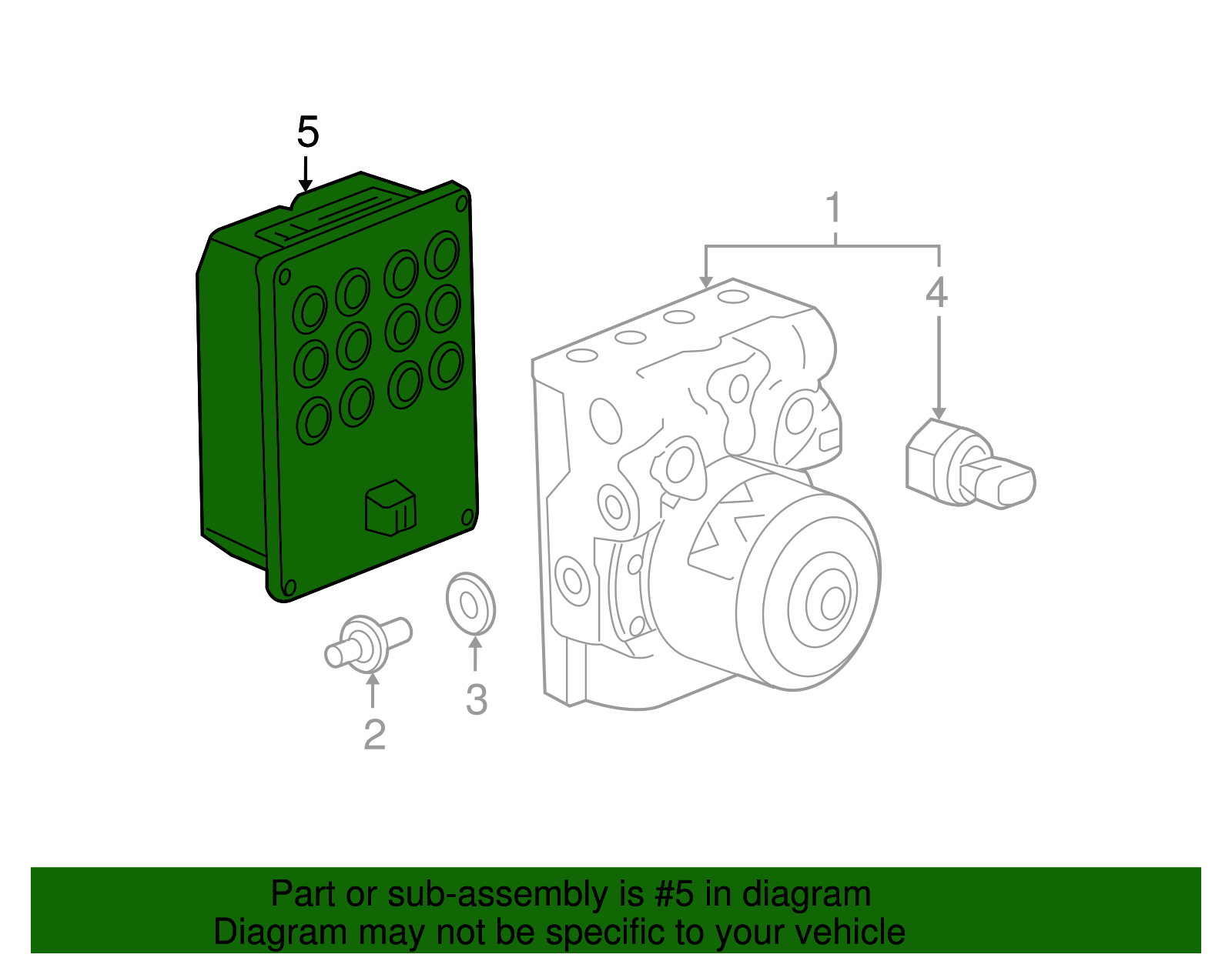 Module Kit, Elek Brake & Tract Control - Cadillac (89060336)