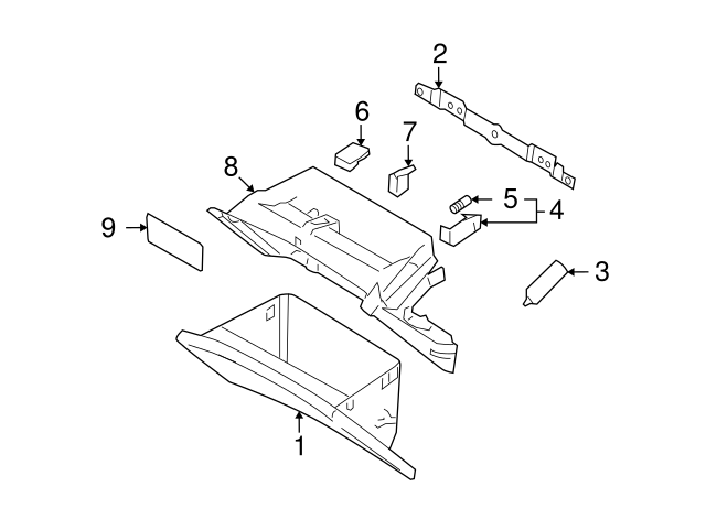 Genuine Hyundai 84548-3L000 Glove Box Air Damper Assembly Genuine Hyundai 84548-3L000 Glove Box Air Damper Assembly