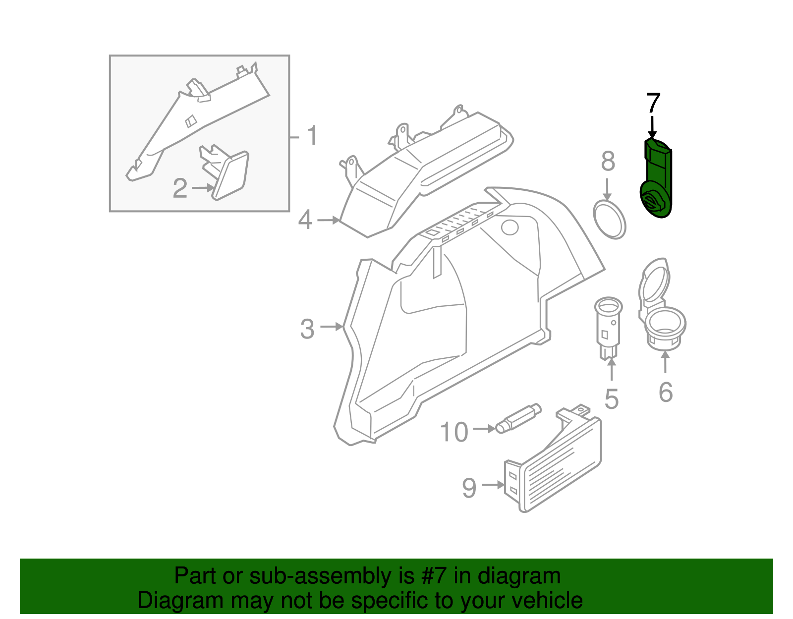 Latch, Rear Body Fuse Black Acc Dr - GM (90253990)