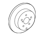 2009-2015 TOYOTA VENZA GENUINE OEM NEW REAR BRAKE ROTORS 42431-0T010 x2