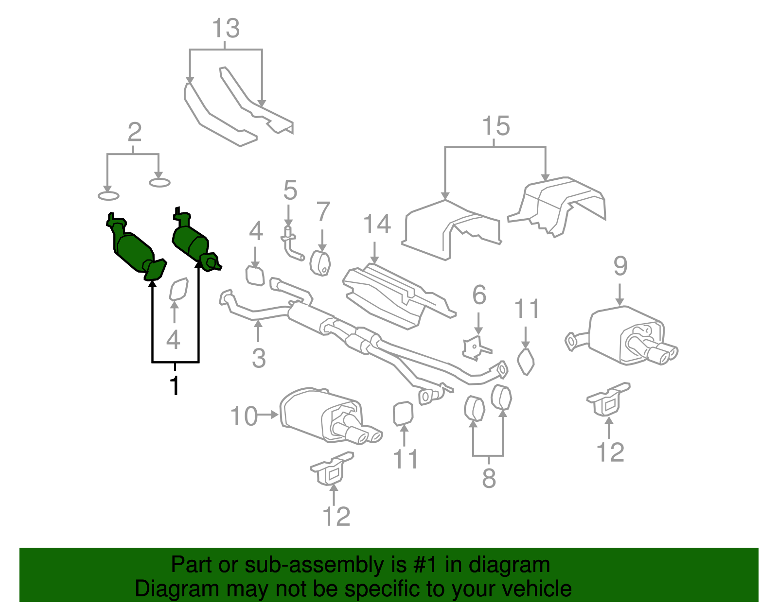 Driver Side Catalytic Converter - GM (92507008)