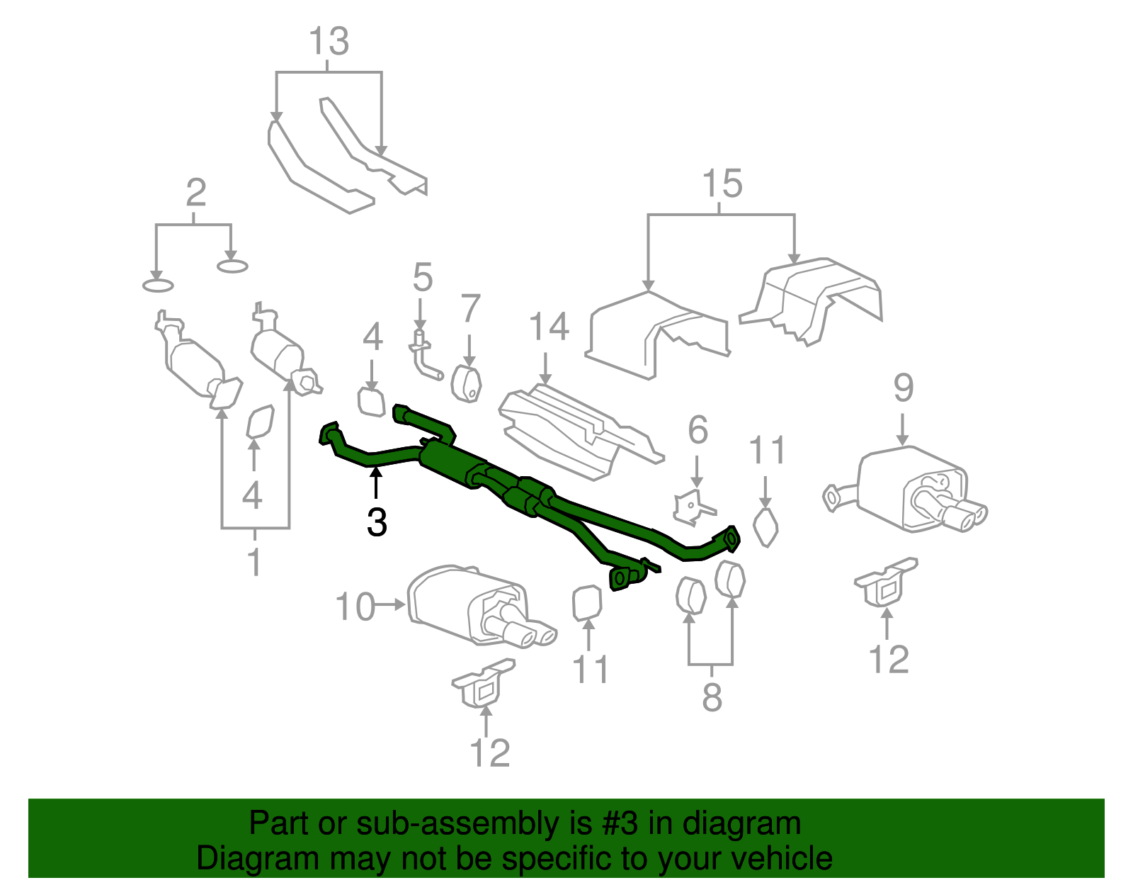 Exhaust Muffler - GM (92226860)