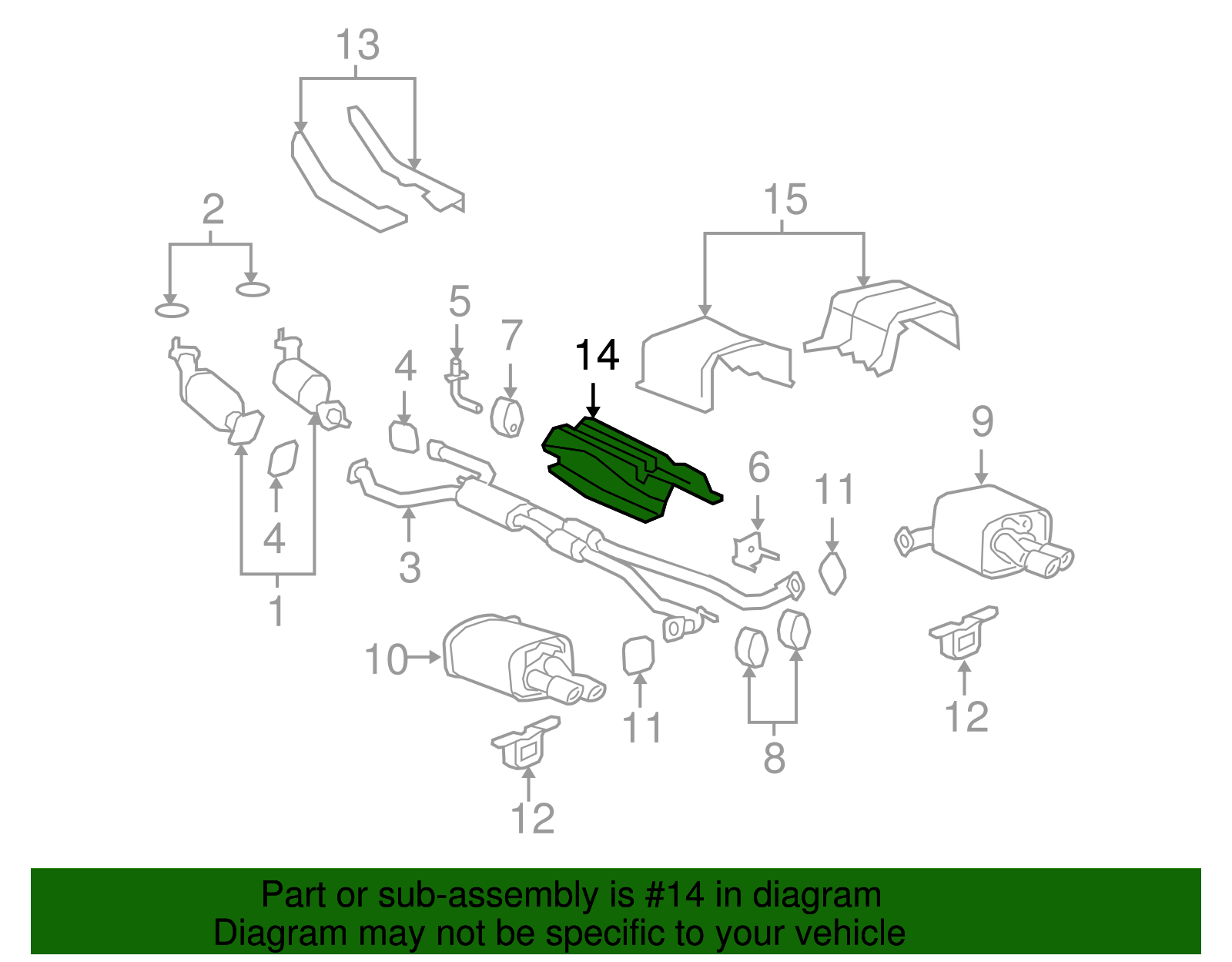 Exhaust Heat Shield - GM (92273889)