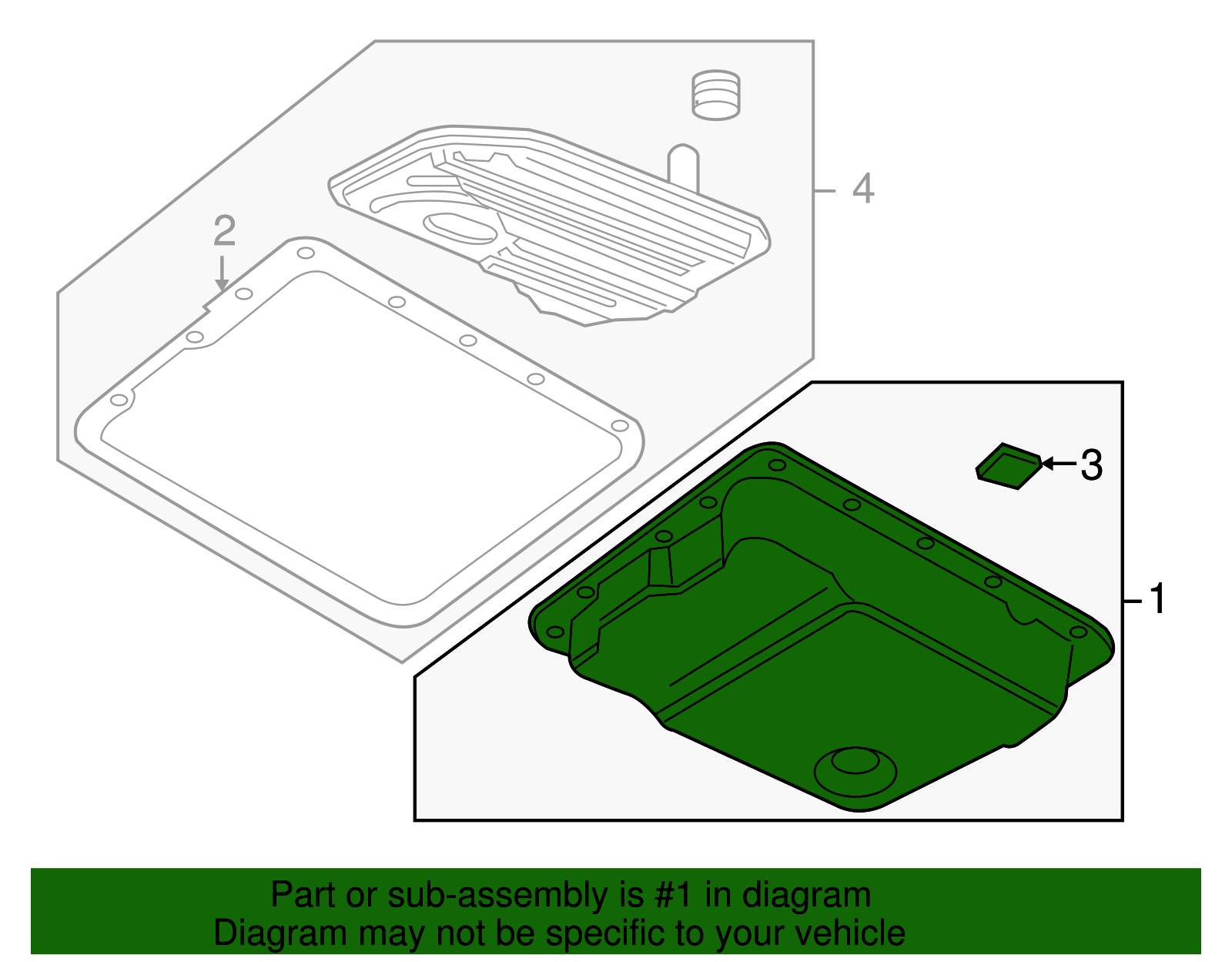 Automatic Transmission Fluid Pan Kit with Gasket and Magnet - GM (24229658)