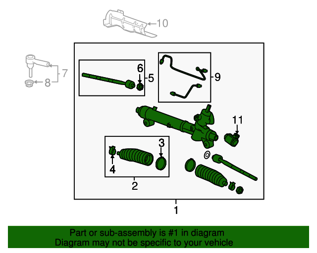 15950145 GM Steering Gear Assembly GM Parts Store