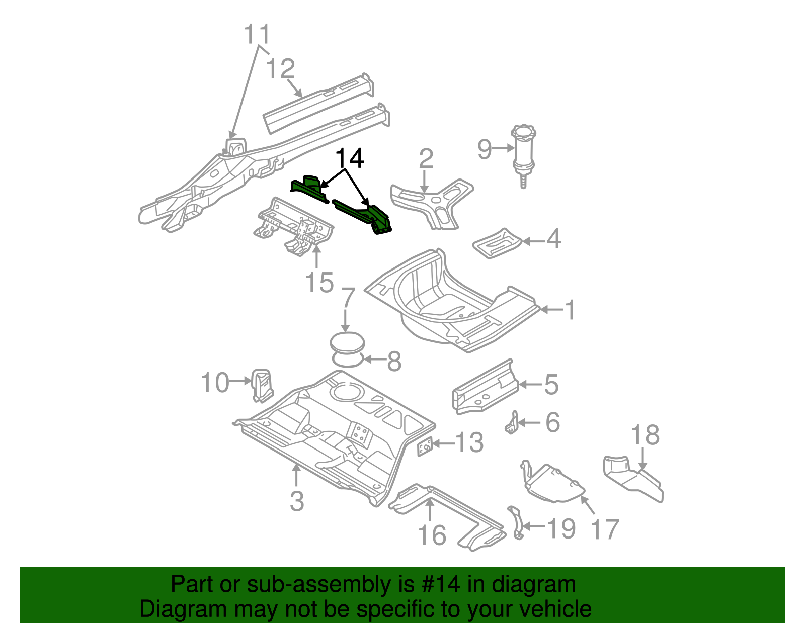 Cross-Member - Volkswagen (8E0-803-345)